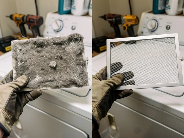 Professional lint trap cleaning by Winchester Dryer Vent Cleaning in Winchester
